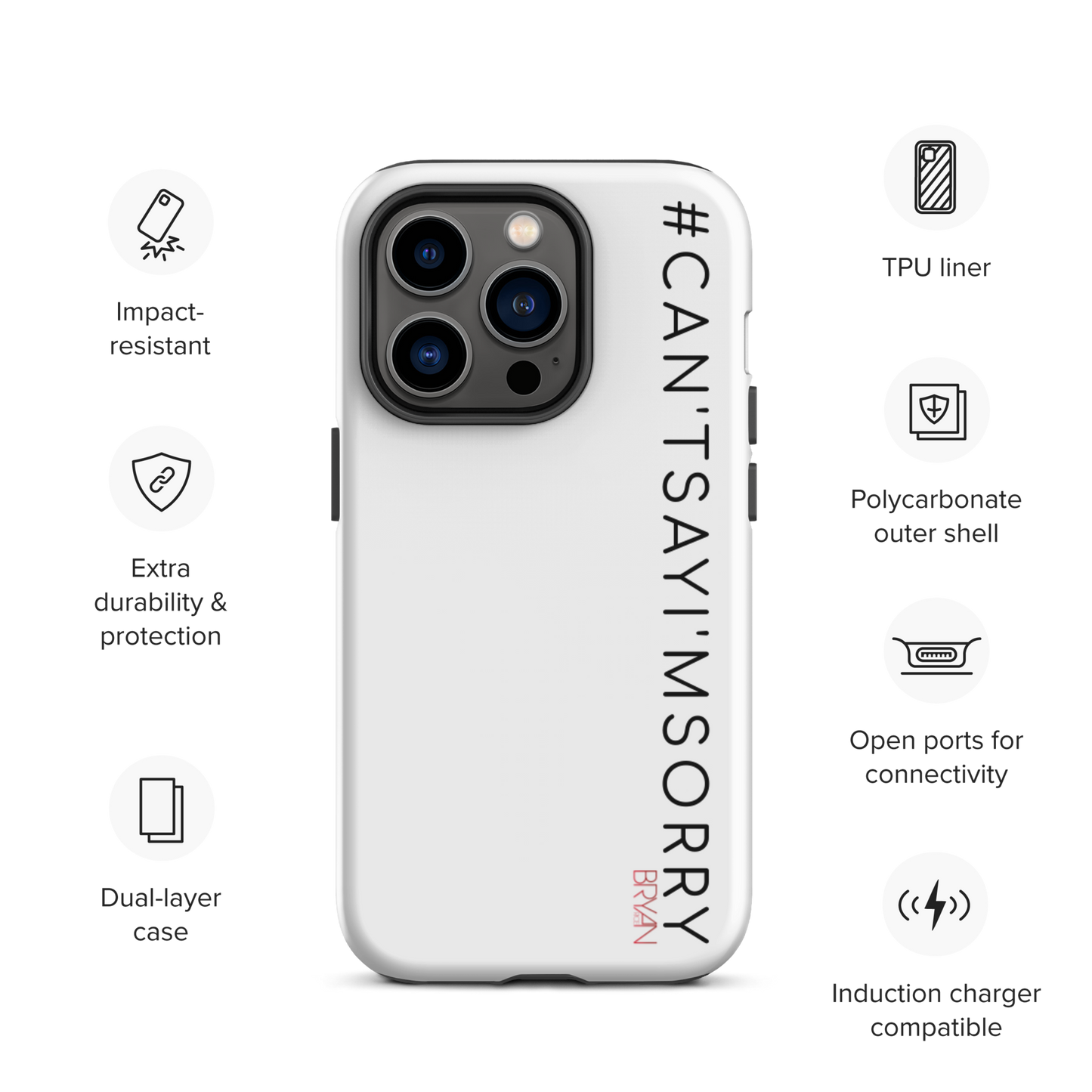 Bryan Rice #Quote iPhone case